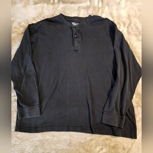 Men's  Black Button  Shirt XL